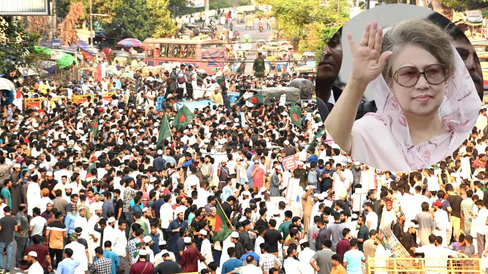 শাহবাগে খালেদা জিয়ার অপেক্ষায় সারা বাংলাদেশ