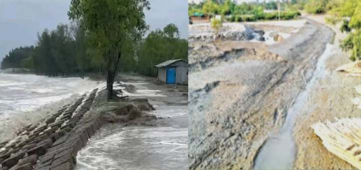 পশ্চিমে বেড়িবাঁধ ও পূর্বাঞ্চলে খাল ভরাট, উভয় সংকটে বাঁশখালী