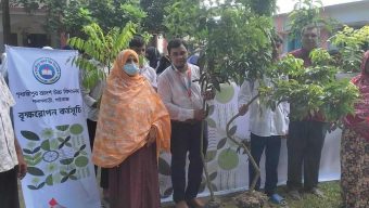 গিরিধারীপুর আদর্শ উচ্চ বিদ্যালয়ে সিটি ব্যাংকের বৃক্ষরোপণ কর্মসূচি।
