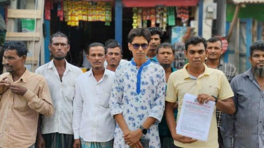 বরগুনা-৩ আসন পুনর্বহালের দাবিতে সংবাদ সম্মেলন।