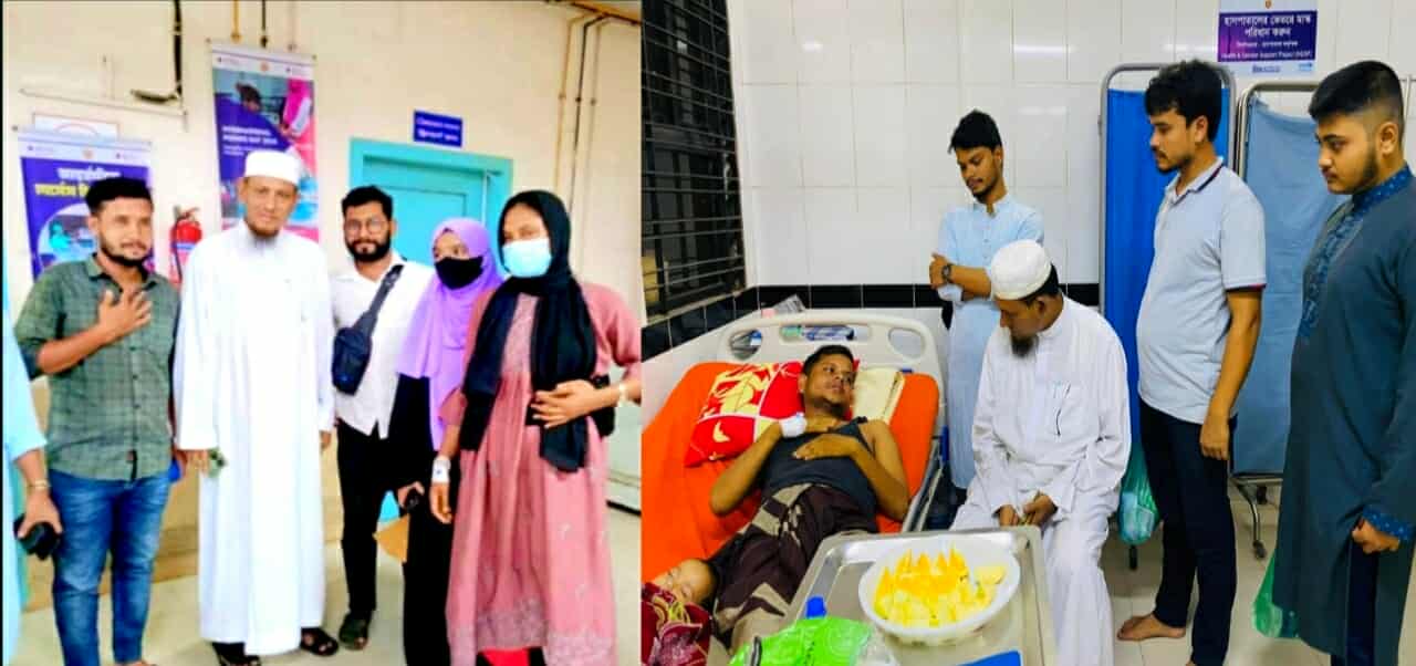 উখিয়ায় আন্দোলনে গুরুতর আহত শিক্ষকদের হাসপাতালে দেখতে গেলেন, জেলা জামায়াত আমীর আনোয়ারী