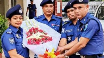 গাইবান্ধা জেলা পুলিশ সুপারের পলাশবাড়ী উপজেলা থানা পরিদর্শন