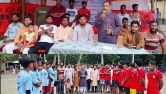 পাইকগাছায় যুব সংঘের উদ্যোগে ৮ দলীয় ফুটবল টুর্নামেন্টের আয়োজনে