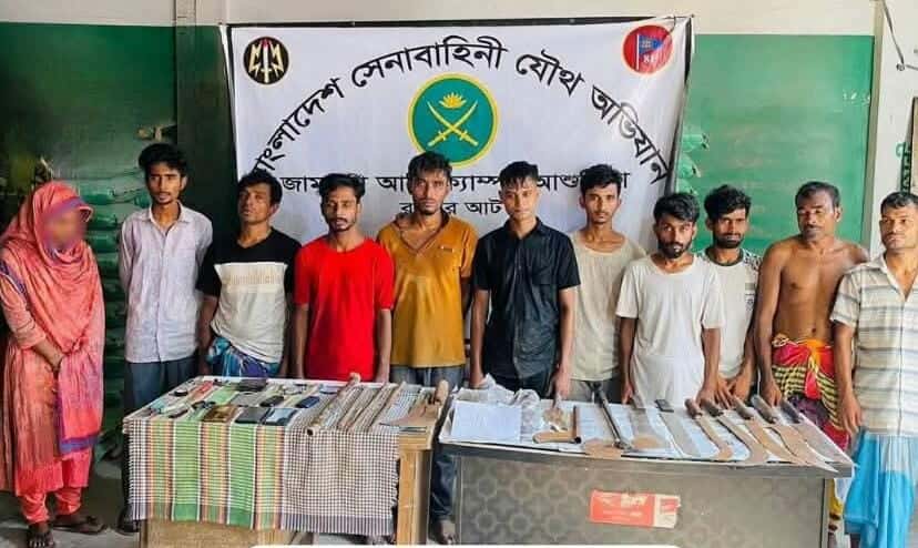 ঢাকা সাভার আশুলিয়া ঝুট নিয়ে সংঘর্ষ ১১ জন গ্রেপ্তার যৌথ বাহিনি।