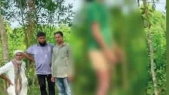গাছের মধ্যে ঝুলন্ত অবস্থায় এক যুবকের লাশ উদ্ধার।
