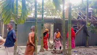 সাদুল্লাপুরে ১৪৪ ধারা ভঙ্গ, জোরপূর্বক জমি দখল।