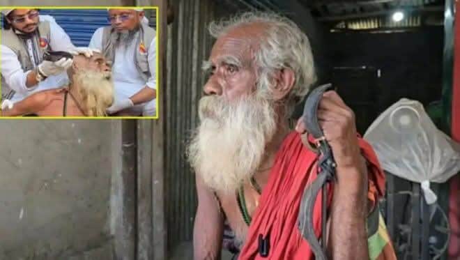 জোর পূর্বক চুল কেটে দেওয়া বৃদ্ধের পরিচয় মিলেছে।