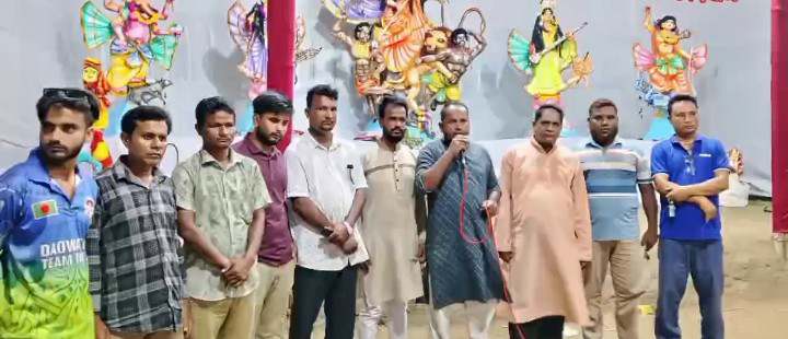 বিরল উপজেলা শারদীয় দূর্গা পূজা উপলক্ষে ৪নং শহরগ্রাম ইউনিয়ন বিএনপির মোটরসাইকেল শোডাউন