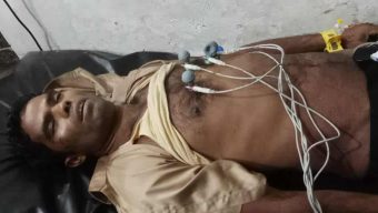 যাত্রী বাহী বাসের ধাক্কায় ,ভ্যানযাত্রী ১ জন নিহত, আহত ২জন।