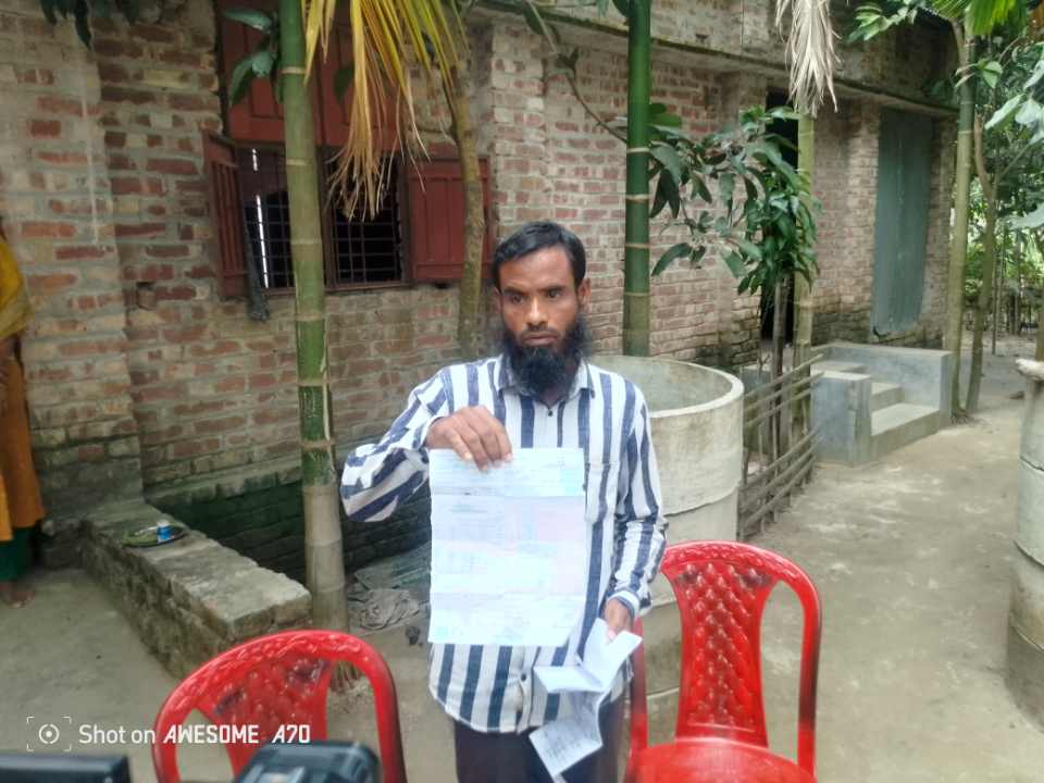 বল্লমঝাড় ইউনিয়ন,প্রভাবশালীদের বিরুদ্ধে সেচ পাম্প দখল মামলায় কৃষকের বিচার দাবি