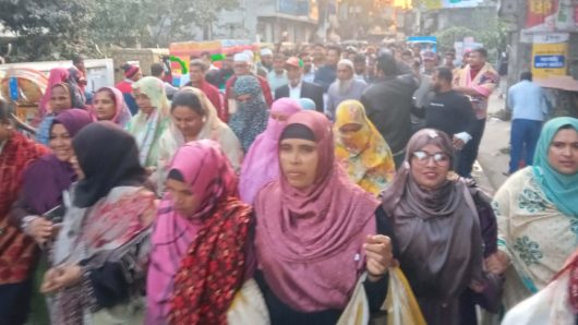 হাদির ওপর গুলির প্রতিবাদে কালীগঞ্জে বিএনপির বিক্ষোভ মিছিল