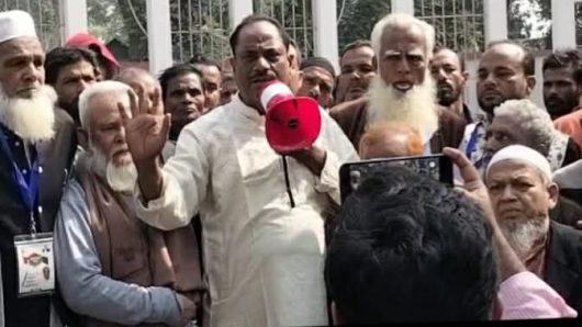 কালীগন্জে জনতার দলের মহাসচিব আজম খানের নির্বাচনী পথসভা।