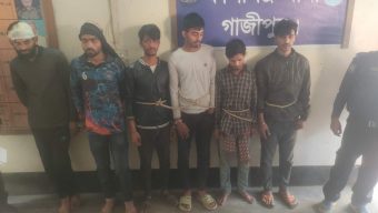 কালীগঞ্জে অপহরণ ও চাঁদাবাজির ঘটনায় শীর্ষ ছিনতাইকারী মিঠু পাঠানসহ ৬ জন গ্রেফতার, ভিকটিম উদ্ধার