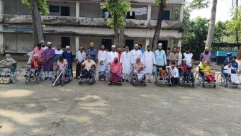 কালীগঞ্জে জামায়াতে ইসলামীর উদ্যোগে ১৫ জন প্রতিবন্ধীকে হুইলচেয়ার প্রদান